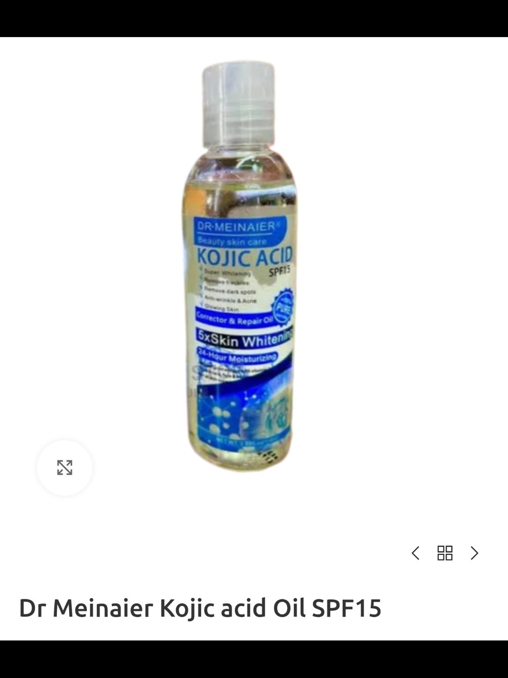 Kojic Acid Oil SPF15 - Clear